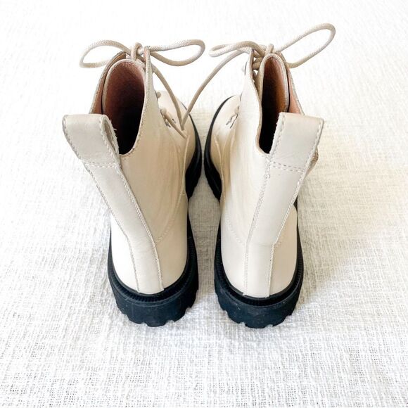 Madewell leather lace-up boots. - Picture 8 of 15